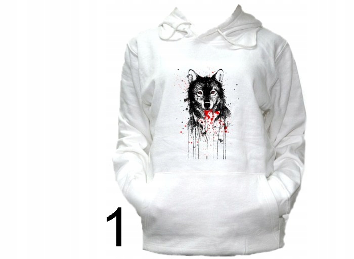 

Bluzy Męskie Kaptur Wilk Wilki Wilczek Wzory