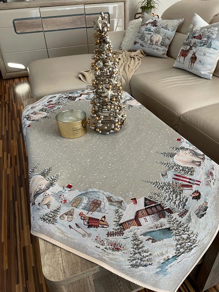 Ubrus 100x100 cm s polárními medvídky 1058