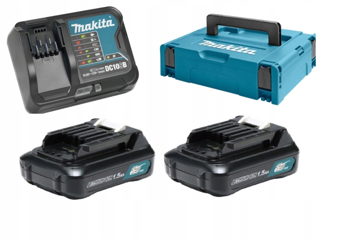 Makita Napájecí Sada 12V BL1016 DC10SB Makpac