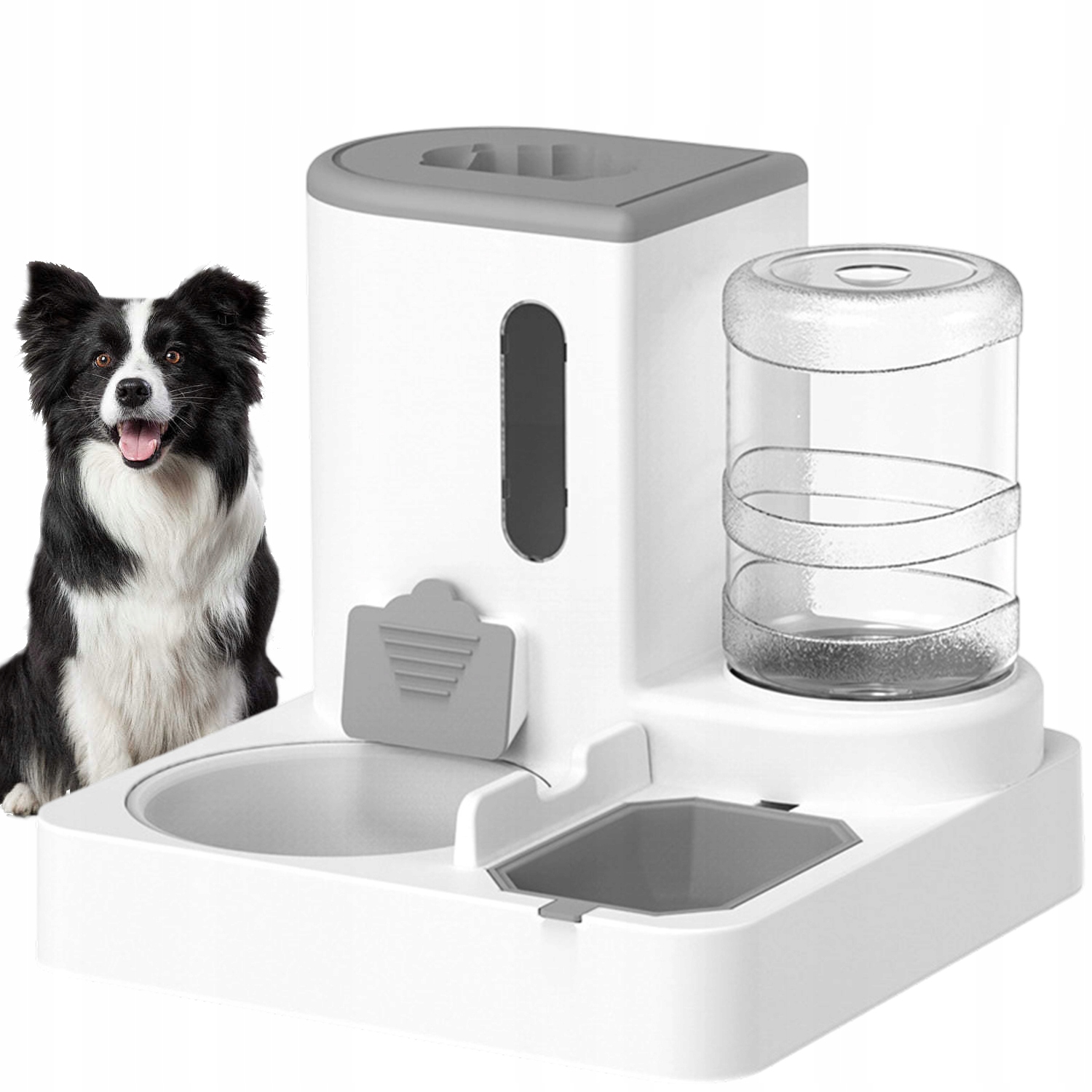 Levně Dávkovač Krmiva 2 2 L S Fontánou 1 L Pro Psy A Králíky