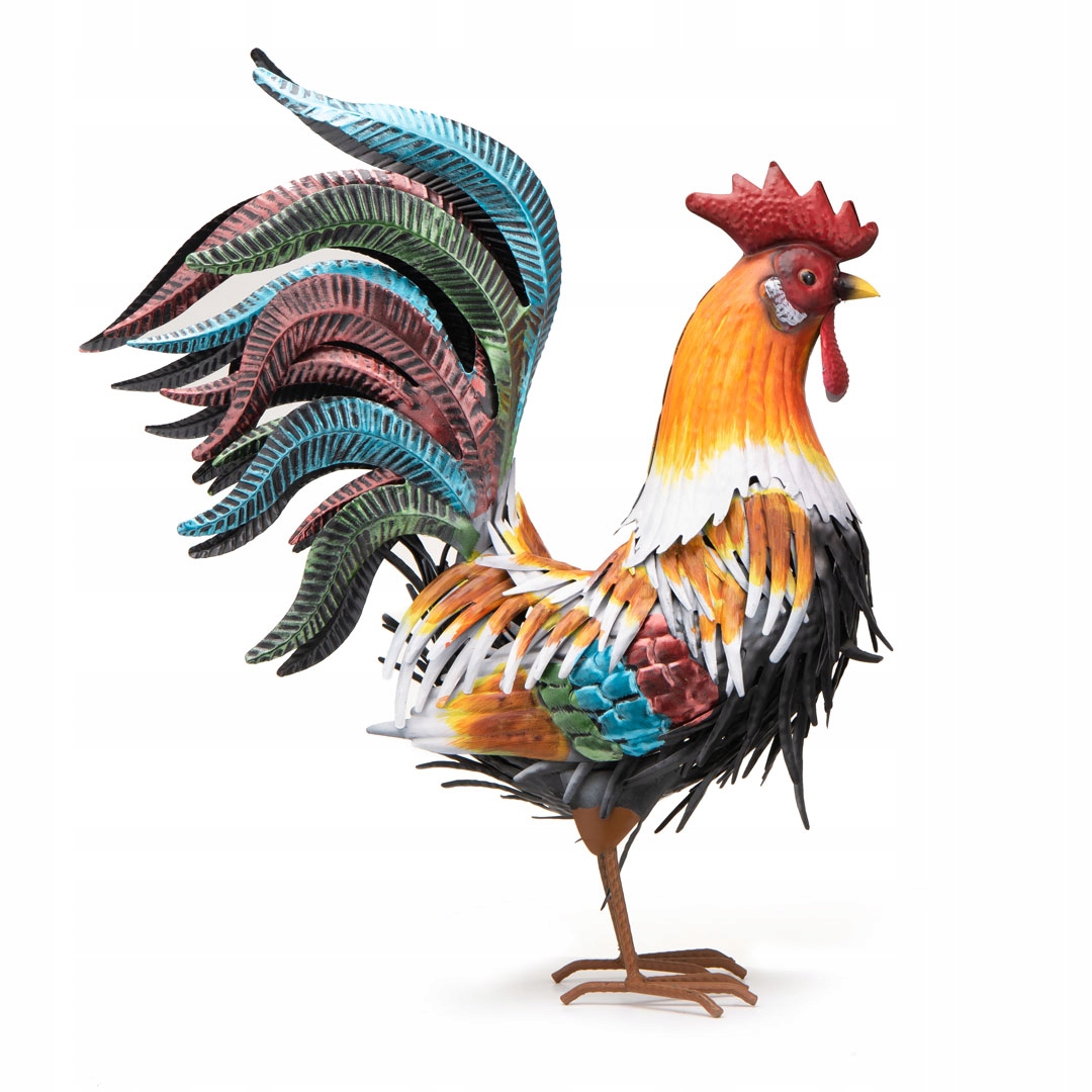 Kogut Ogrodowy figurka ozdobna dekoracyjna na ogród balkon taras duża metal