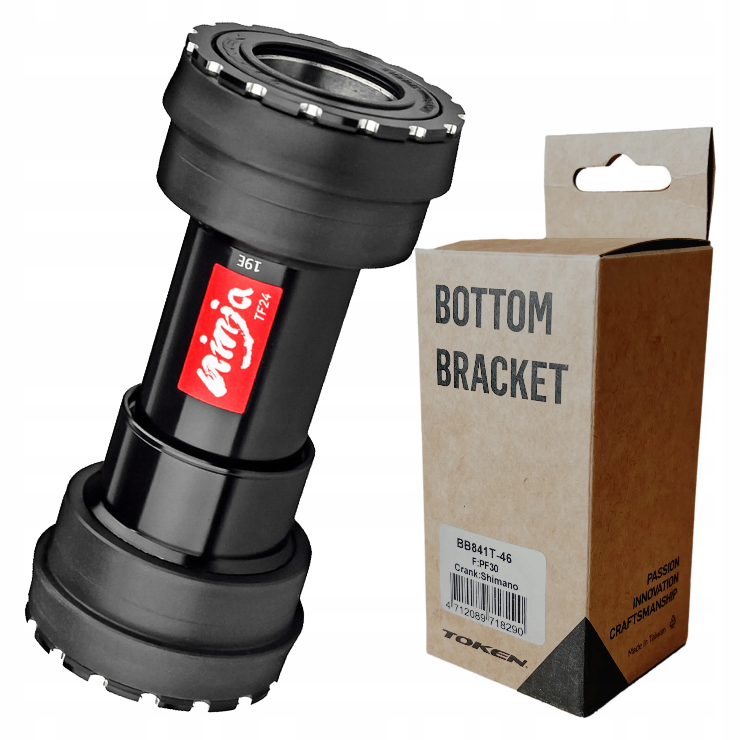 Suport PressFit PF30 Token Ninja BB841T-46 mufa 46mm 68-73mm Wciskany