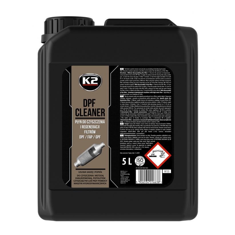 K2 DPF CLEANER очистка регенерация DPF / FAP 5L