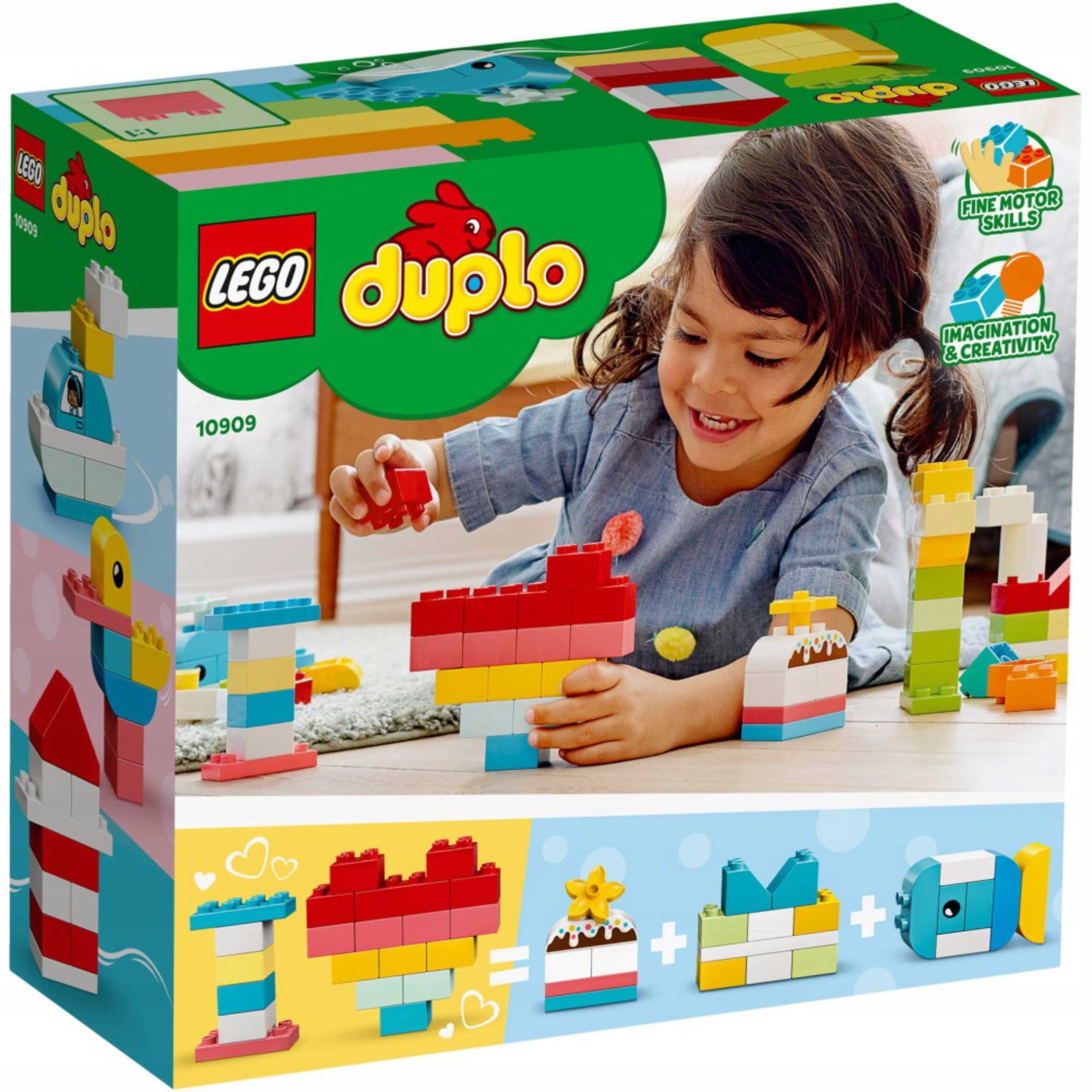 ZABAWKA EDUKACYJNA KLOCKI LEGO DUPLO SERDUSZKO DLA 1,5, 2, 3 LATKA