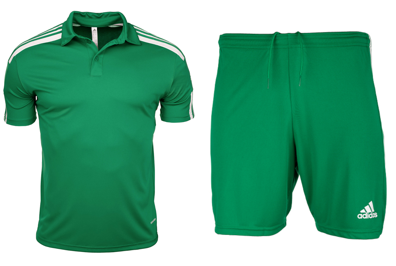 Strój Piłkarski Zielony adidas Squadra 21 Zestaw Koszulka Spodenki roz. 140