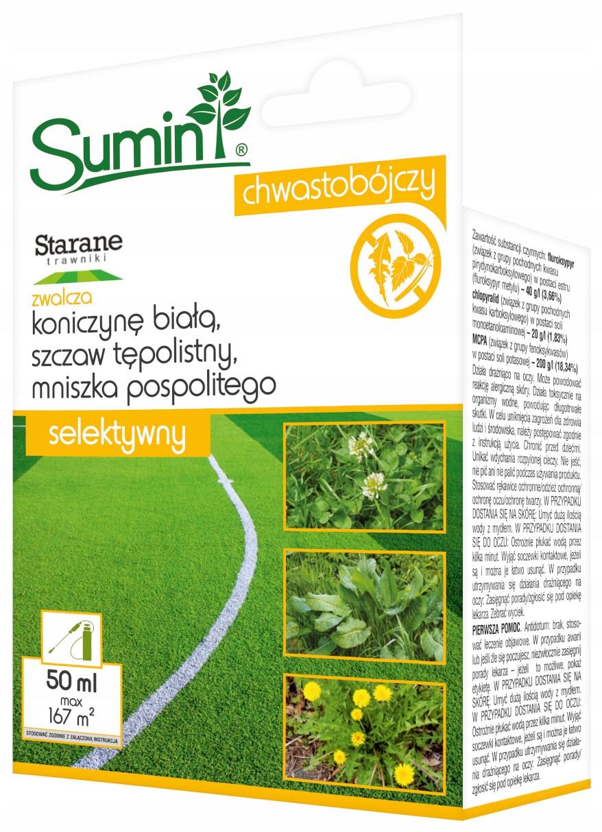 

Sumin Starane Trawniki na chwasty w trawniku 50 ml