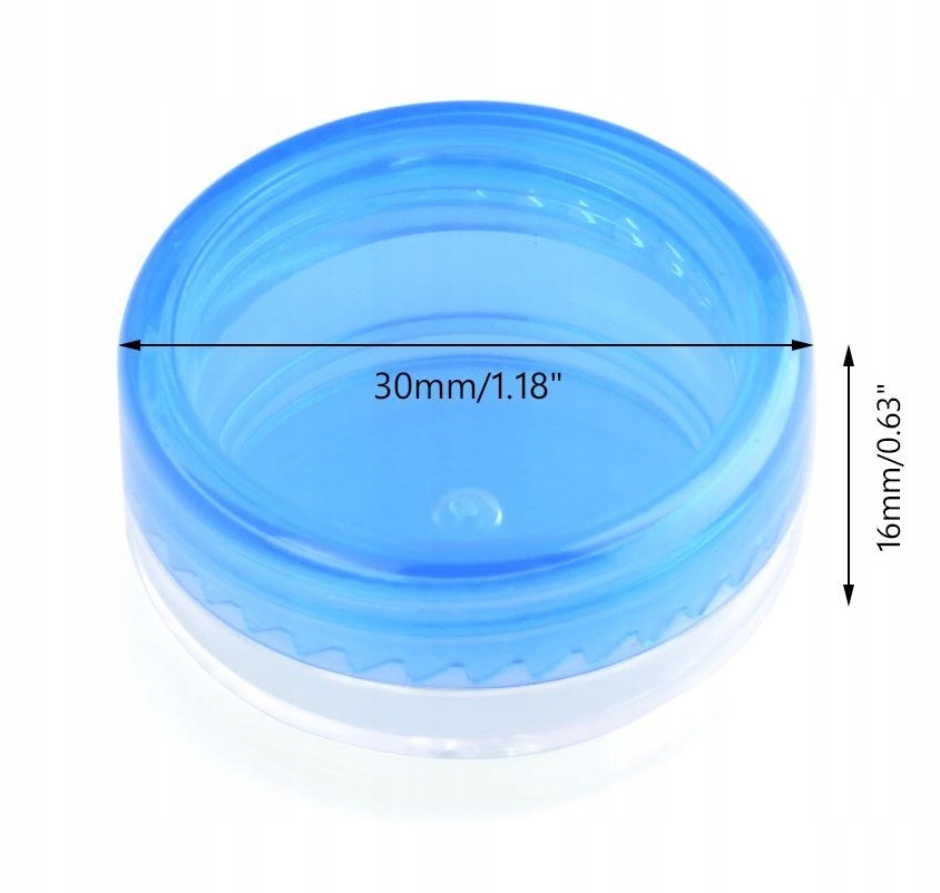 50szt POJEMNICZKI 3g 3ml SŁOICZKI pojemnik blue Rodzaj pojemnik na ozdoby