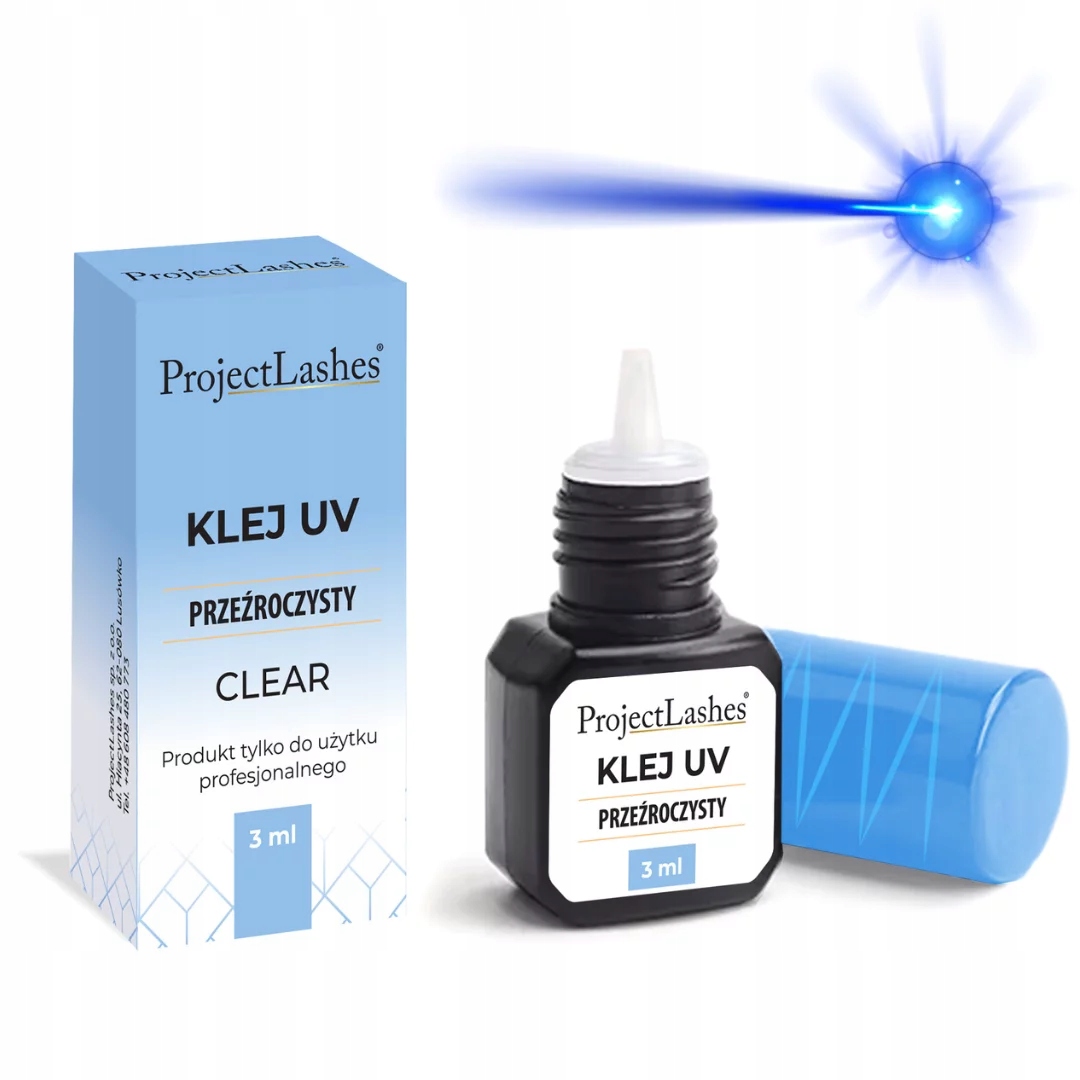 Lepidlo na řasy Project Lashes Clear Uv 3 ml