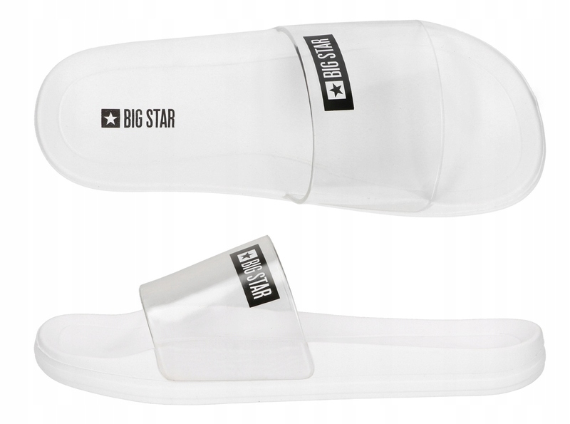 

Klapki Damskie Basen Big Star DD274A258 37 Biały
