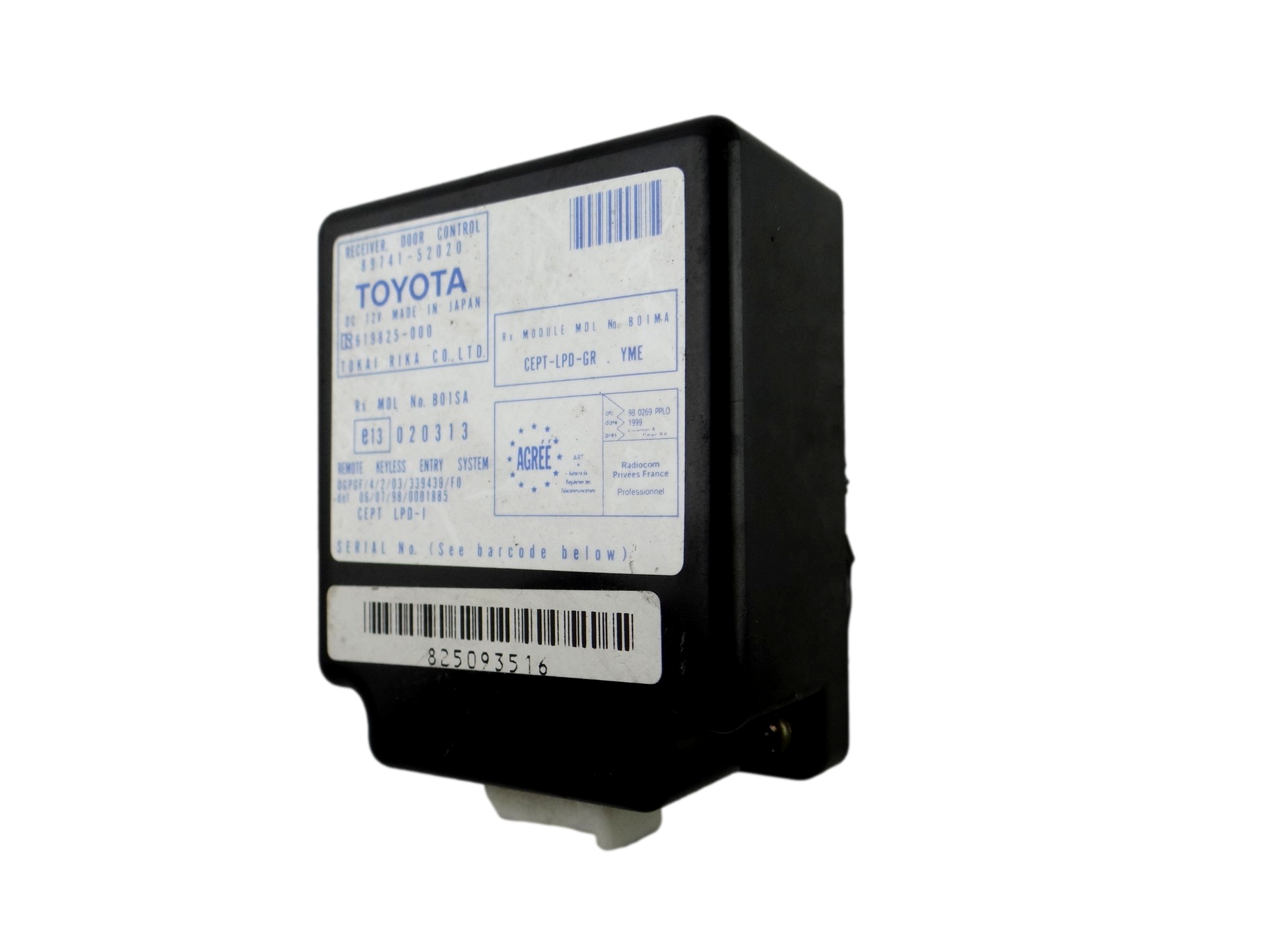 Module de la serrure Central TOYOTA YARIS 89741-52020