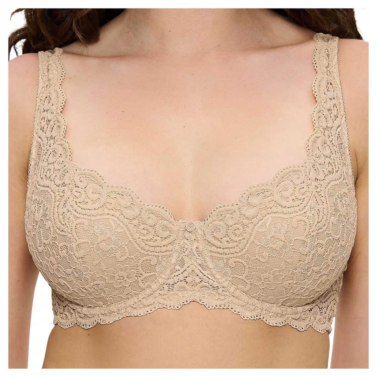 Triumph Měkká krajková podprsenka Amourette WHP26 béžová 95C