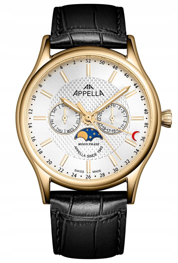 Nové Originální Pánské hodinky Appella L70013.1213QF s fázemi měsíce