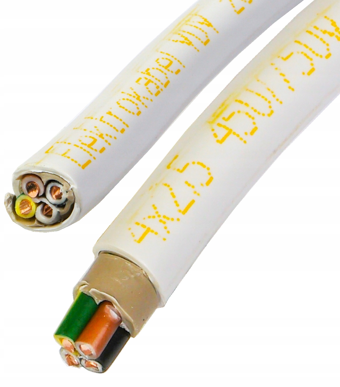 25 m plochý kábel Ydy 4x2,5 mm 750 V medený drôt Cu, hotový úsek 25 m