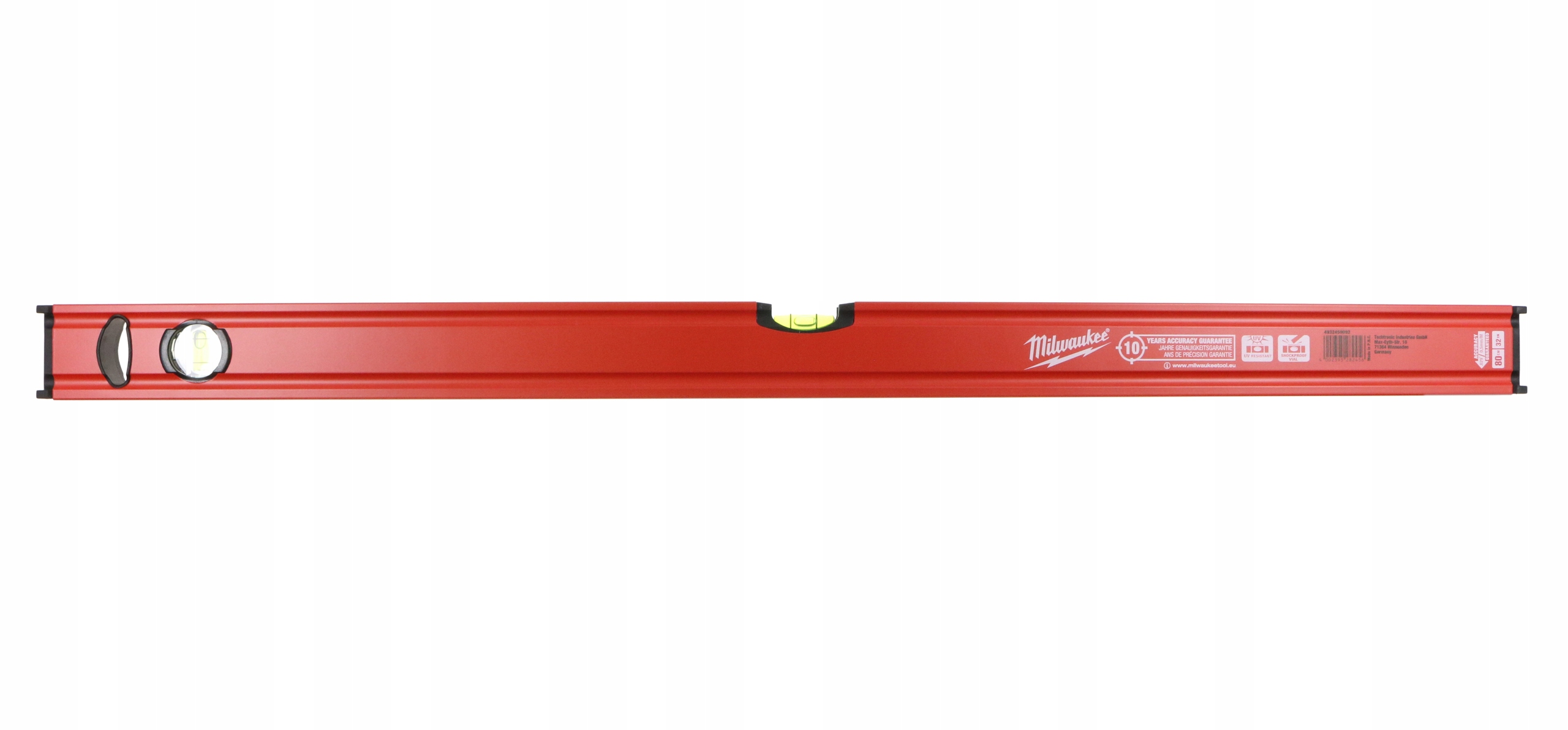 Poziomica Slim 80CM 2 Libelle Nakładki Antypoślizgowe Otwór Milwaukee