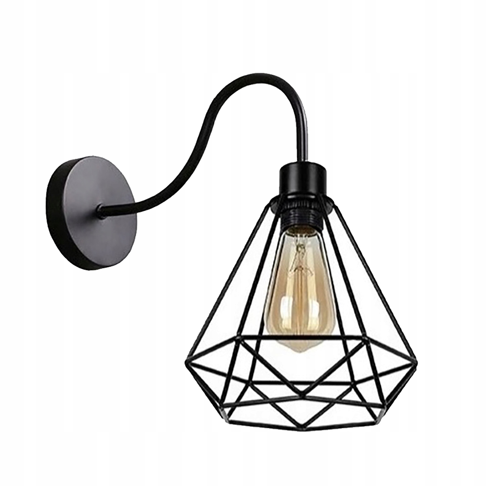 

Kinkiet Loft Druciany Edison z drutu Led