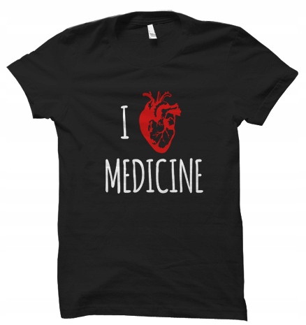 

I Love Medicine medycyna studia koszulka damskaXL