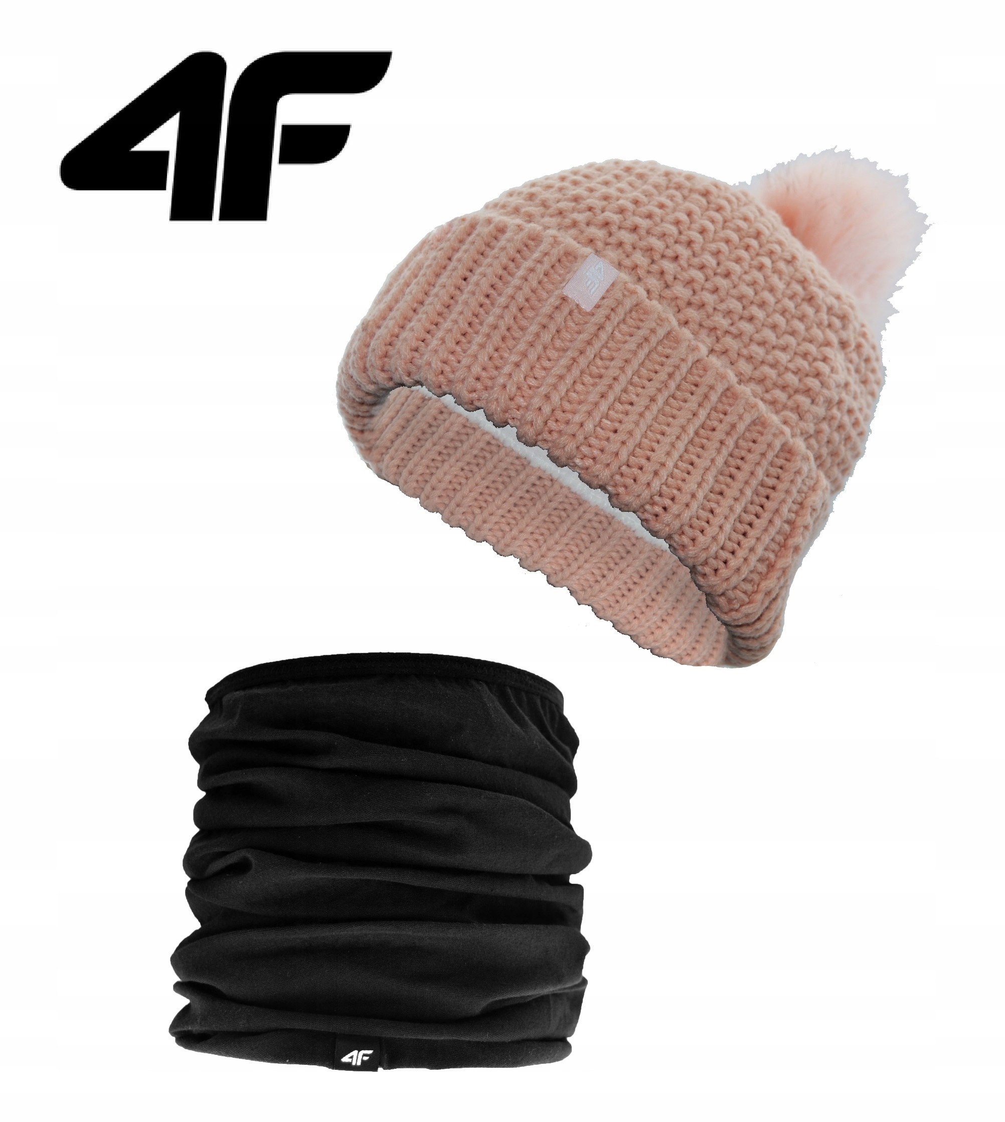 

4F - Kobiecy Komplet czapka 4F CAD067 + komin L/XL