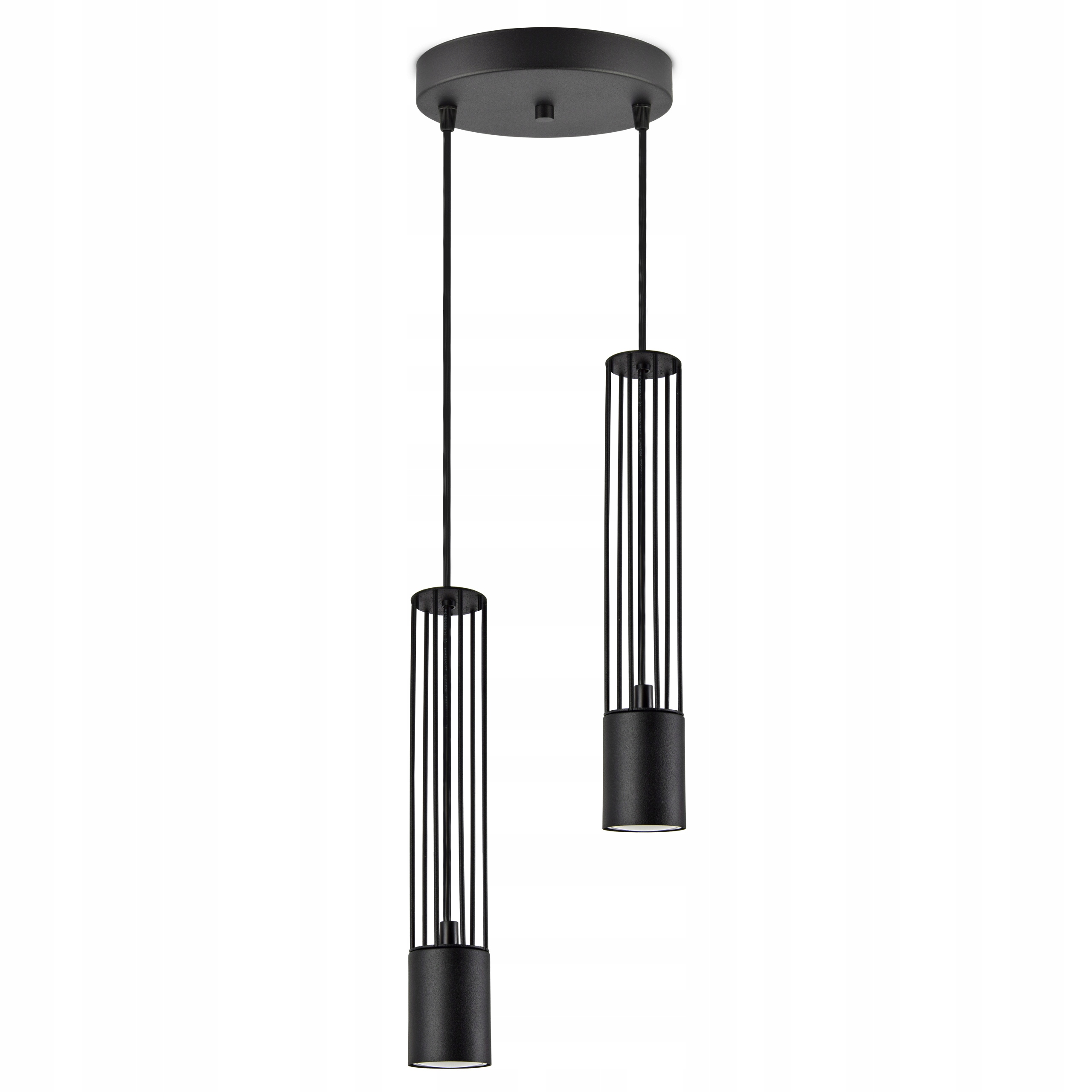 

Lampa Wisząca Żyrandol Tuby Druciane Metal GU10