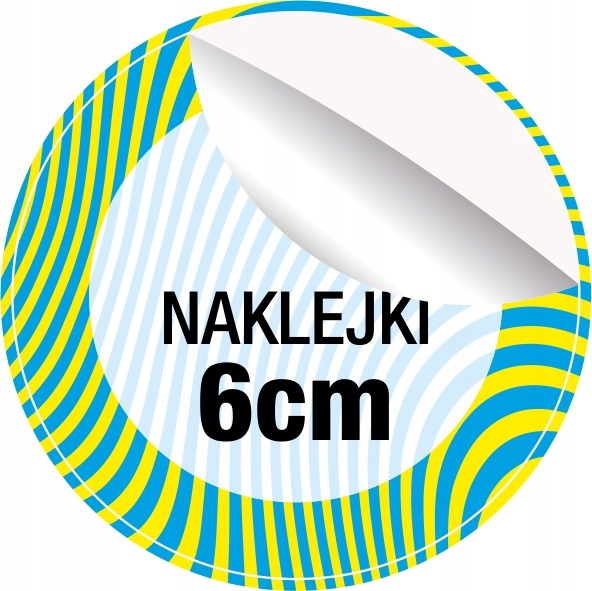 

Naklejki Etykiety z własnym Logo okrągłe 6cm