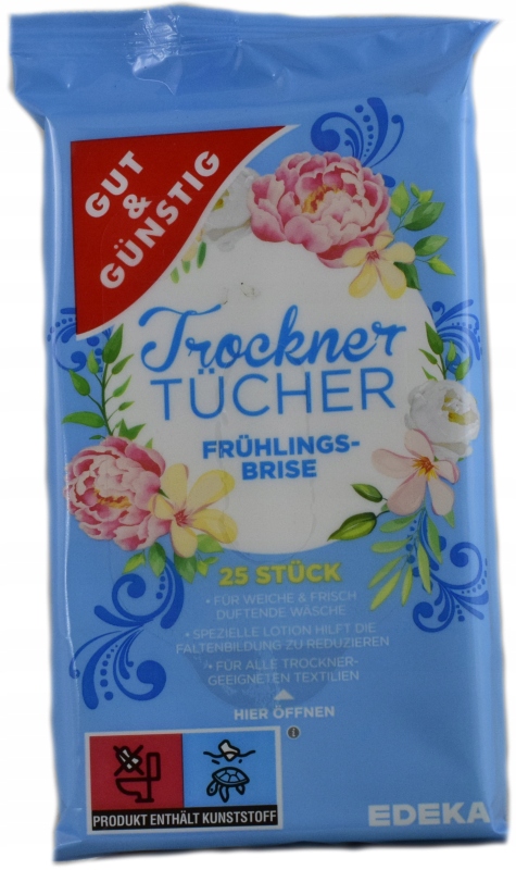 

G&g chusteczki do suszarki suszenia 25 szt.