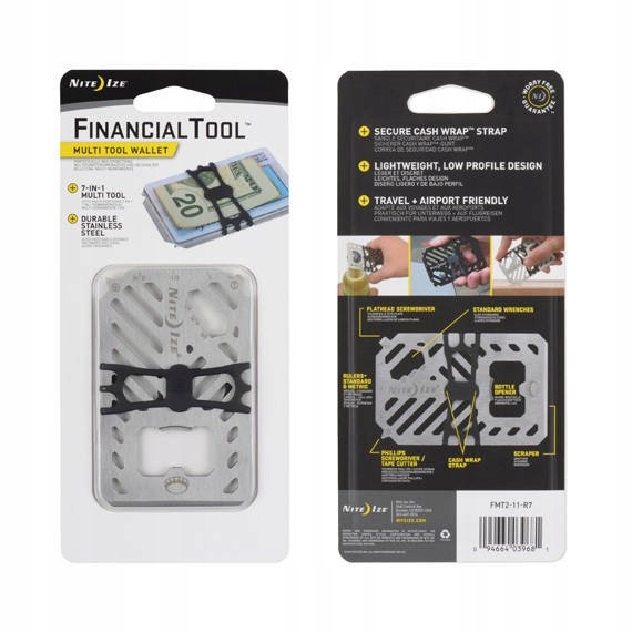 

Zasobnik pieniężny Portfel multitool Stalowy Usa