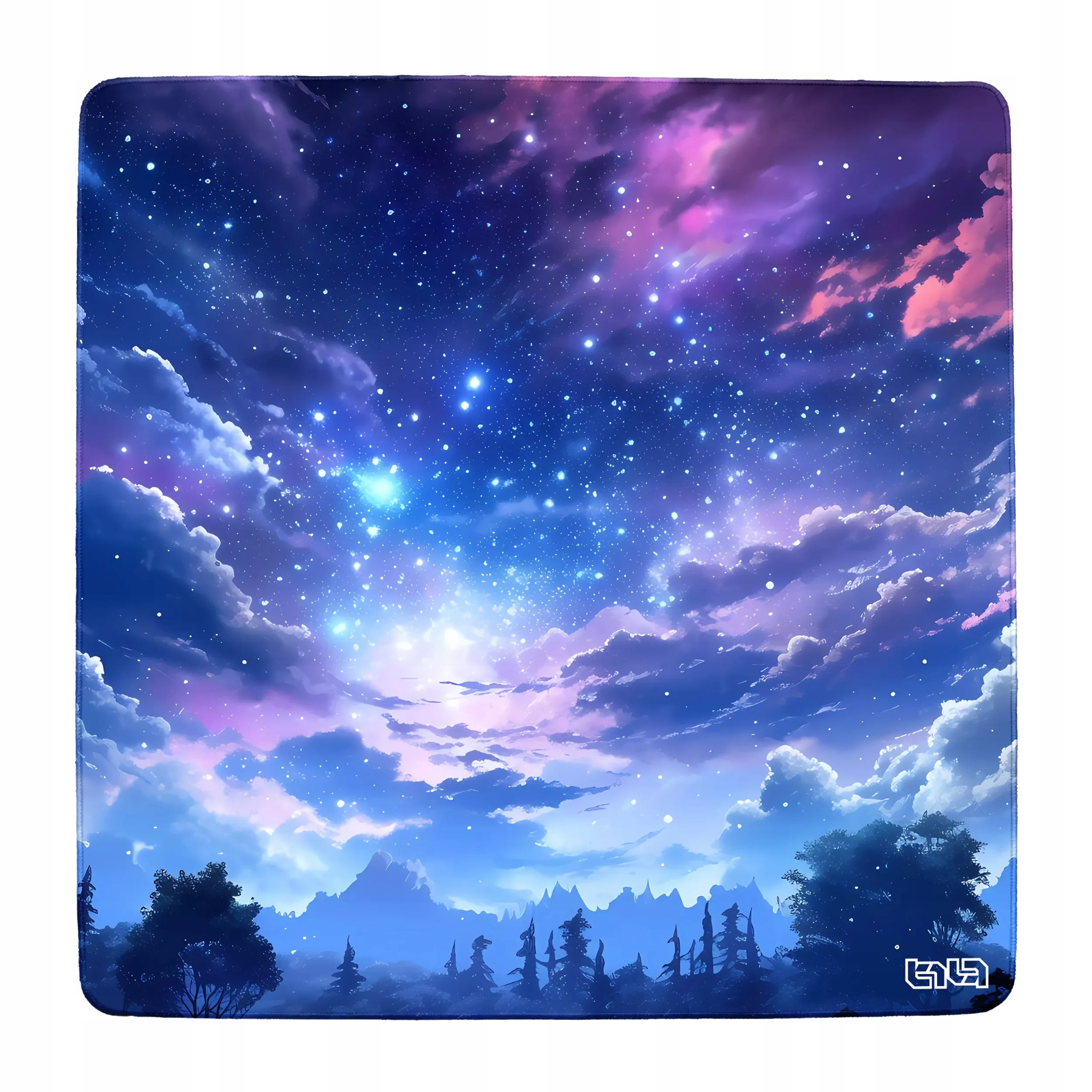 Mata Pod Krzesło Gamingowe Nocne Chmury 100x100 Tilt Ochrona podłogi