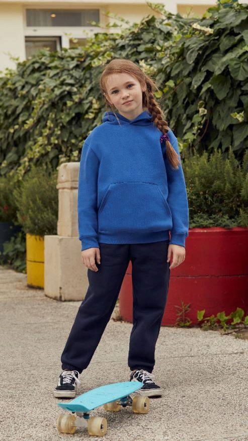 BLUZA Z KAPTUREM FRUIT OF THE LOOM Deep Navy 164 Marka Fruit of the Loom