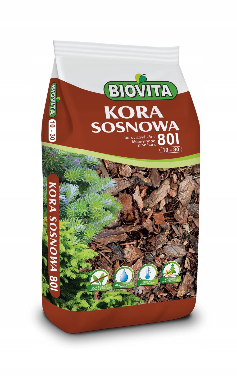 

Kora Sosnowa Biovita 10-30 mm 80L drobna frakcja