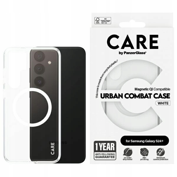 Care by PanzerGlass Flagship Qi Case Sam S24+ průhledný/transparentní 11