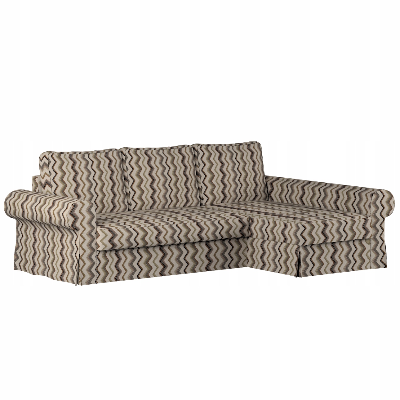 Potah na rozkládací pohovku Backabro s lehátkem Ikea zelený
