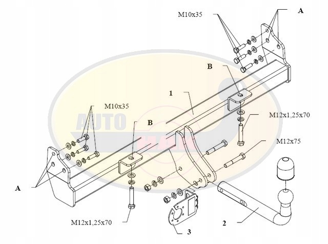 Hak holowniczy LAND ROVER FREELANDER LN01 Producent Auto-hak