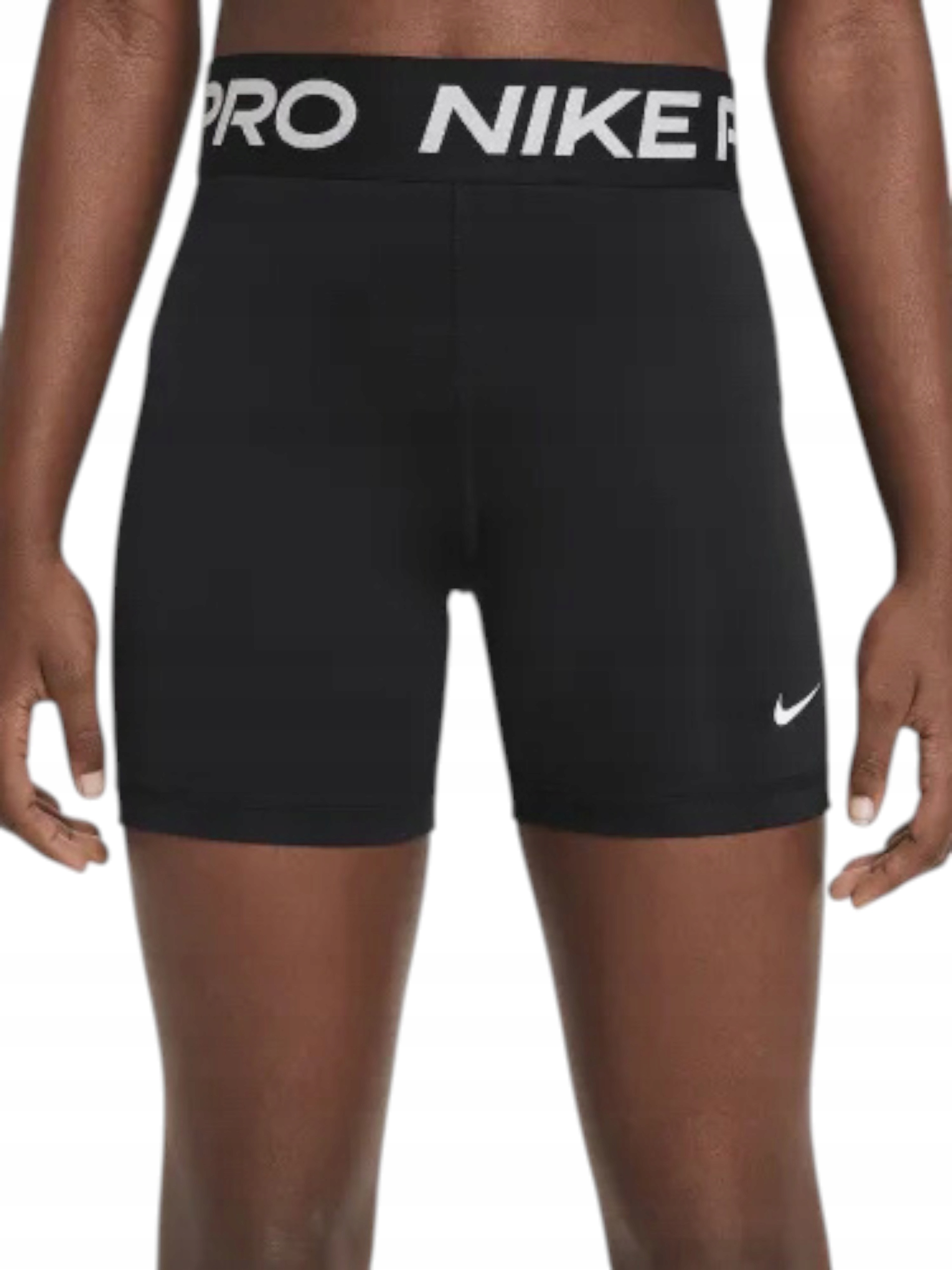 Nike krótkie spodenki poliester czarny rozmiar Xs