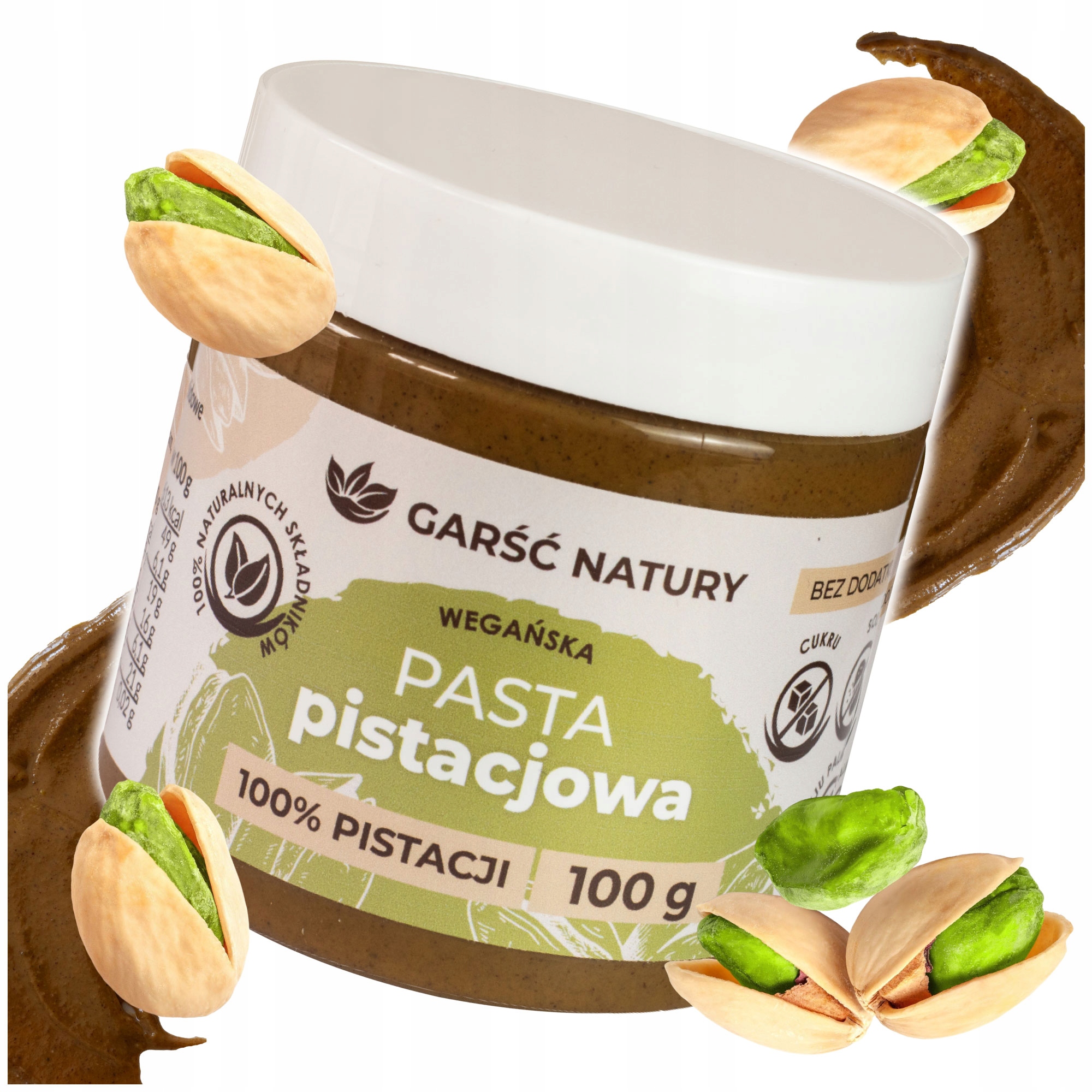 Levně 2x Garść Natury Pistáciová pasta 100% veganský krém s pistácií 100 g