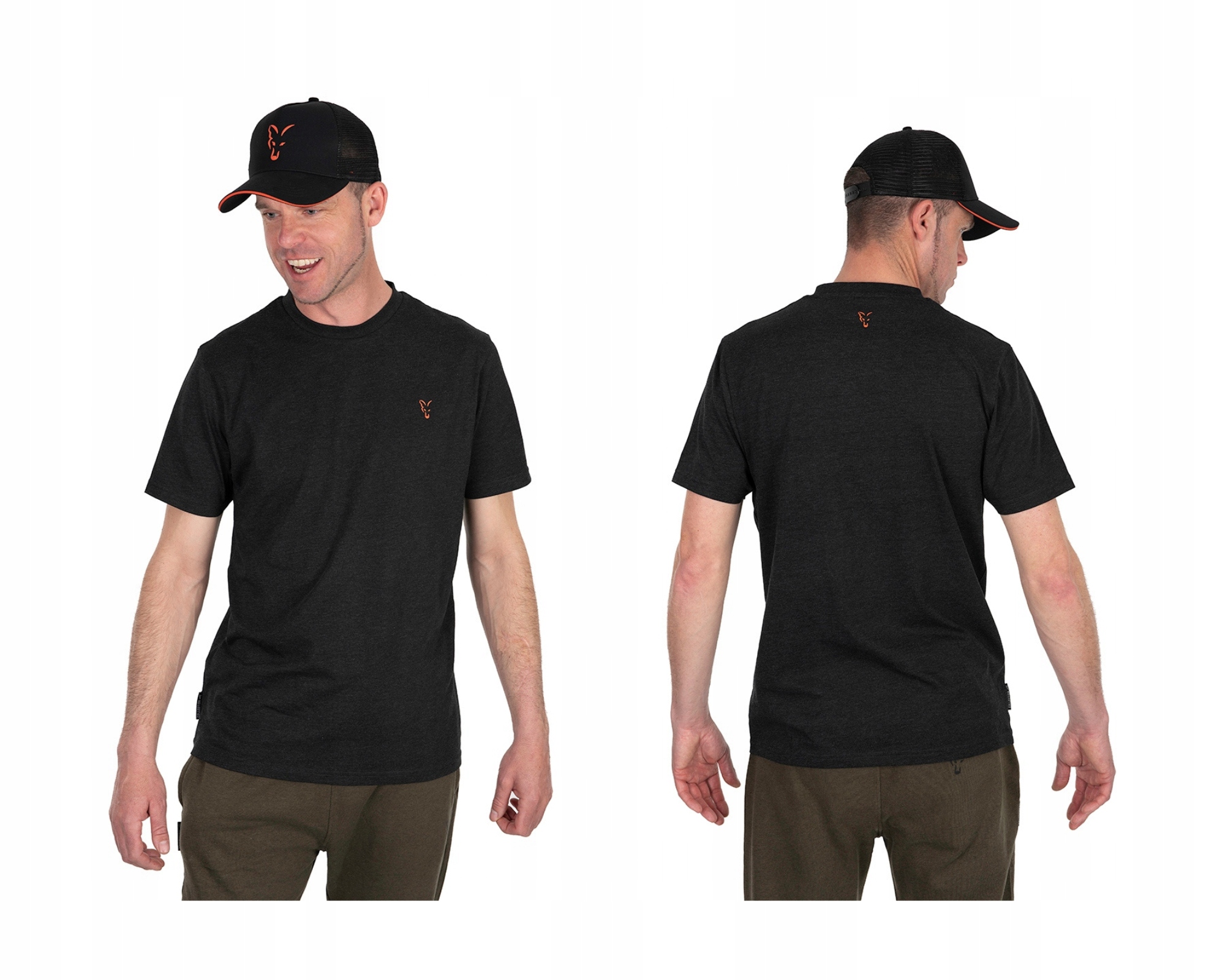 Koszulka T-Shirt Fox Collection T Black & Orange XXL