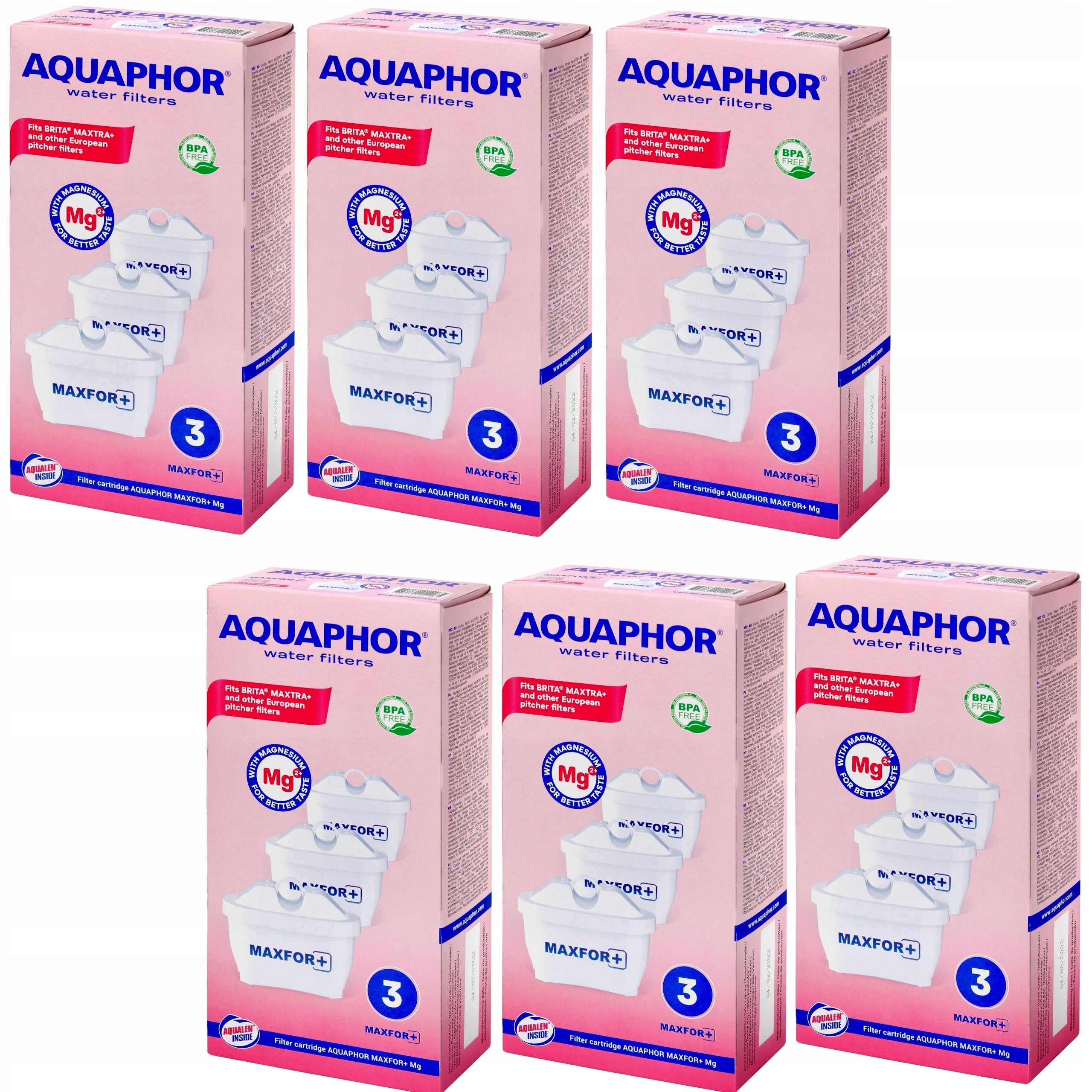 Aquaphor Wkład Maxfor Plus Mg, komplet 18 szt.