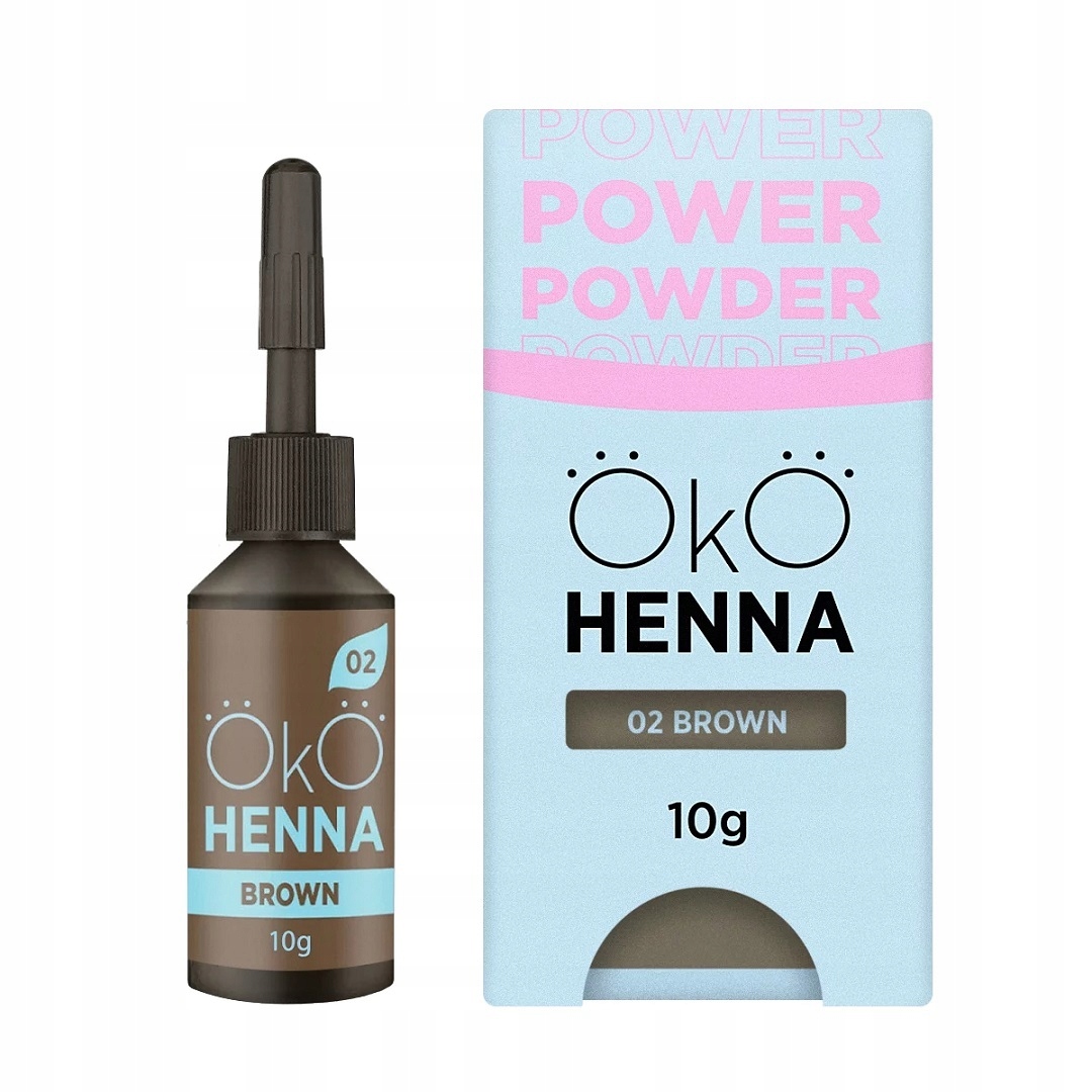 Barva pudrová na obočí OkO lash&brow 02 Brown, 10 g