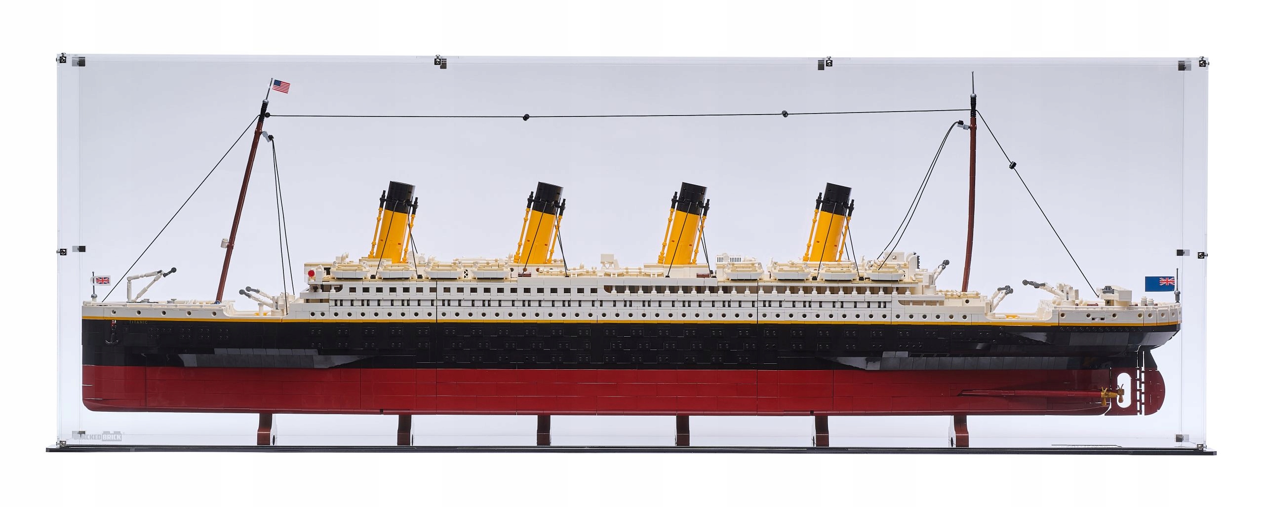 Vitrína L Blacked Brick pre Lego 10294 Creator Expert Titanic