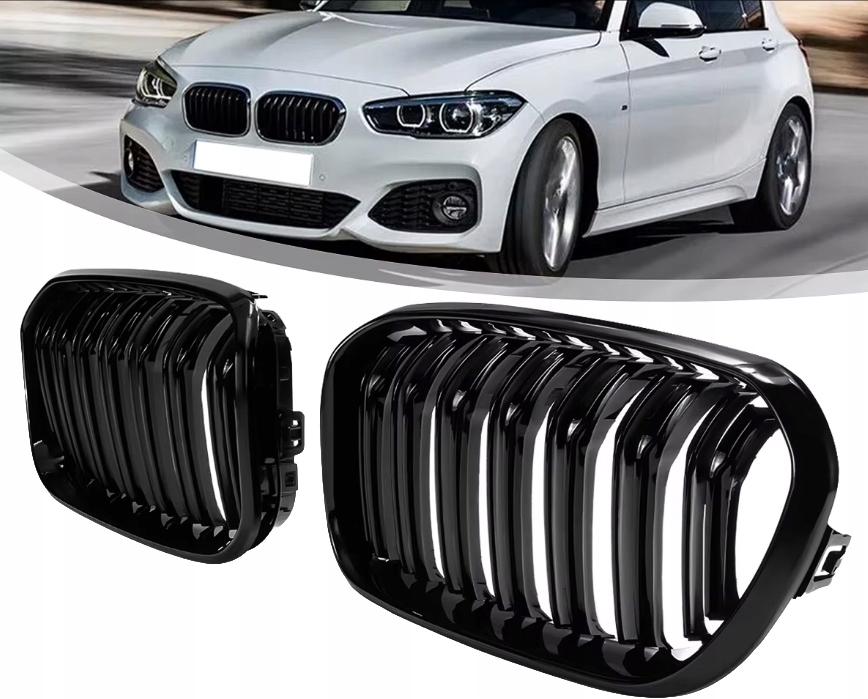 Maska Chladiče Ledvinky Atrapa Bmw F20 F21 Lift LCI 2015-2019 Černý Ala M3 Look