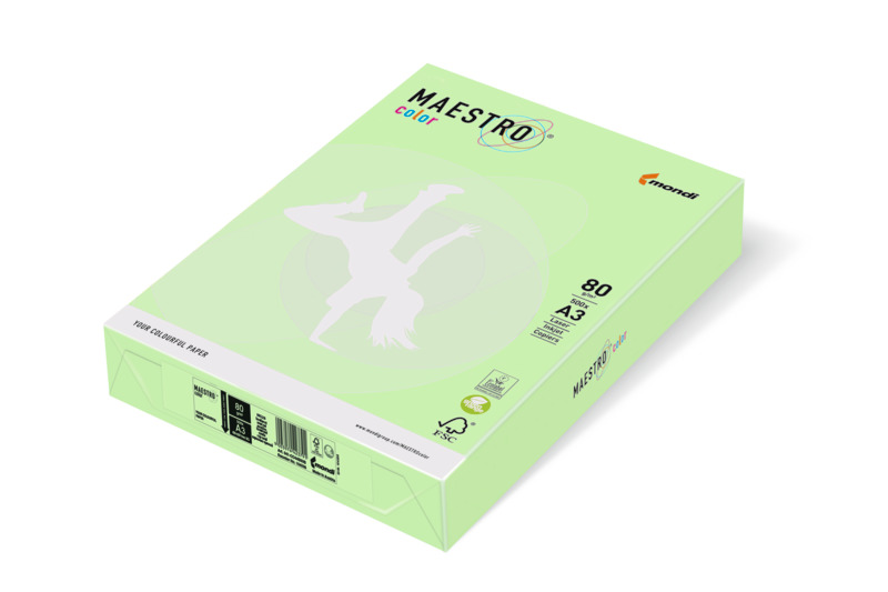 

Papier kolor A4 80g a-500 pastel jasnozielony