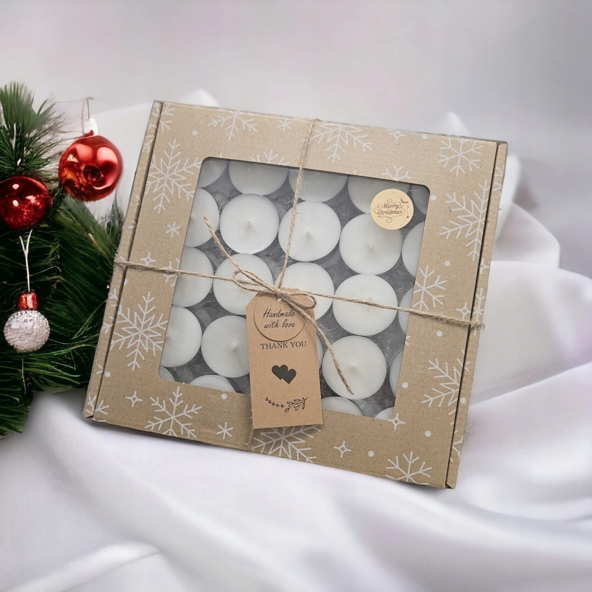 Vánoční box Ohřívače Tealight 50 ks Mix vůní Dárek 100%VEGE