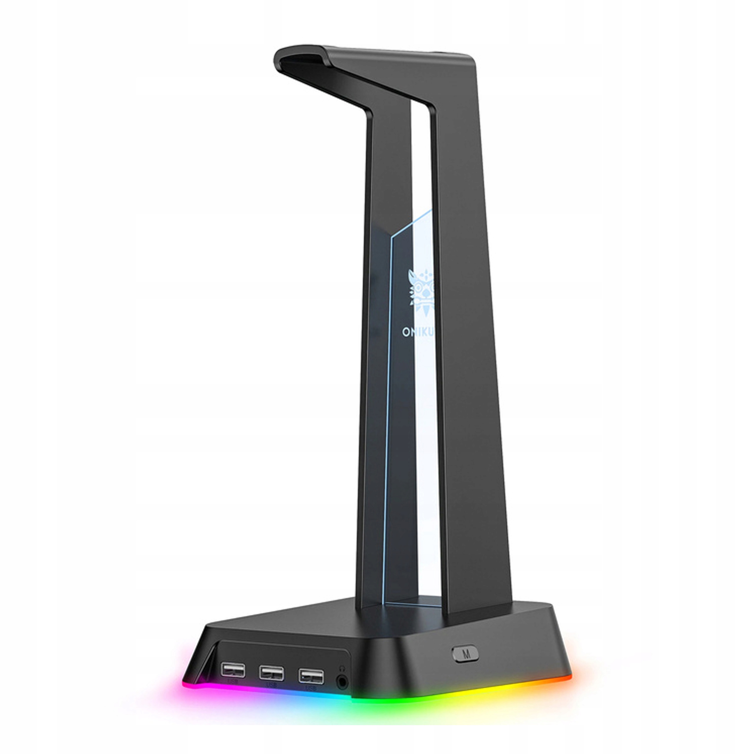 Onikuma Stojak na słuchawki z podświetleniem Rgb ST2 czarny