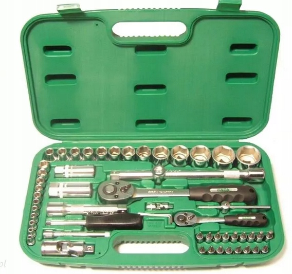 Nástavce na náradie 1/4 1/2 Račňa Kľúč 4-32 mm nástavce 6kt 56ks Honiton