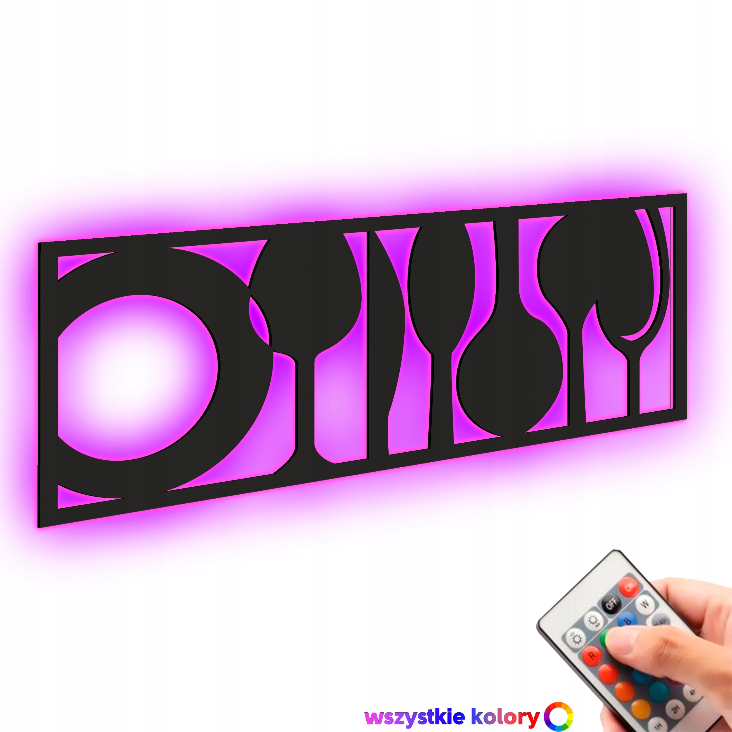 Dřevěný 3D obraz Kuchyně ve stylu loftu Nástěnná Dekorace Noční Lampa Led