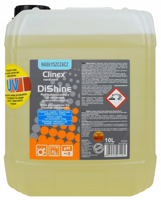 

Clinex Dishine 10L Płyn Nabłyszczacz do Zmywarek