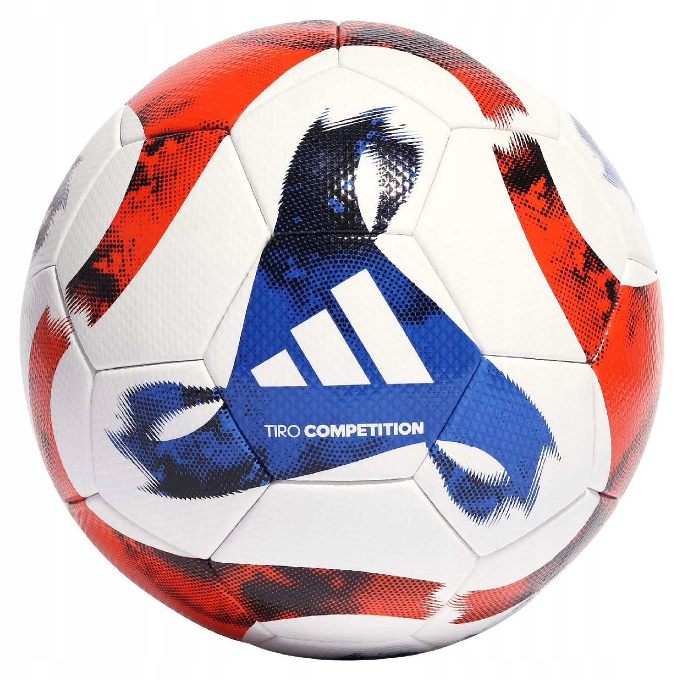 Fotbalový míč Adidas Teamwear Tiro Competition bílo-modro-červený vel. 4