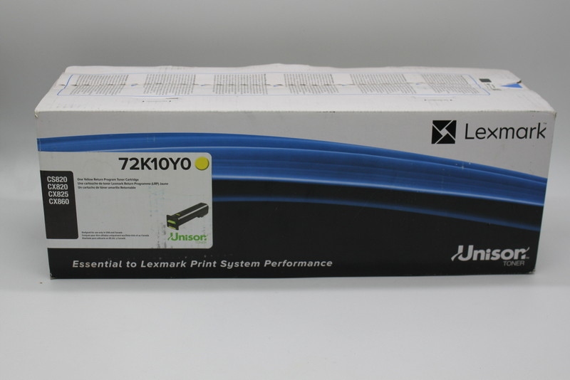 Lexmark CS820 072K10Y0 72K20Y0 žlutý toner originál