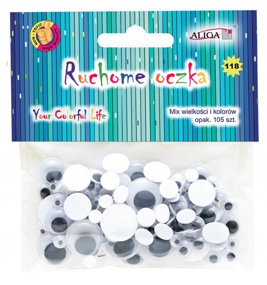 

Ruchome Oczka Samoprzylepne czarne