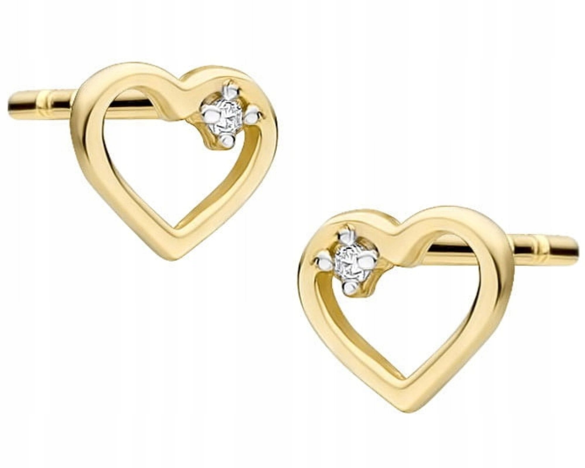 Zlaté Náušnice S Brilianty Dárek Vánoce Gravírování