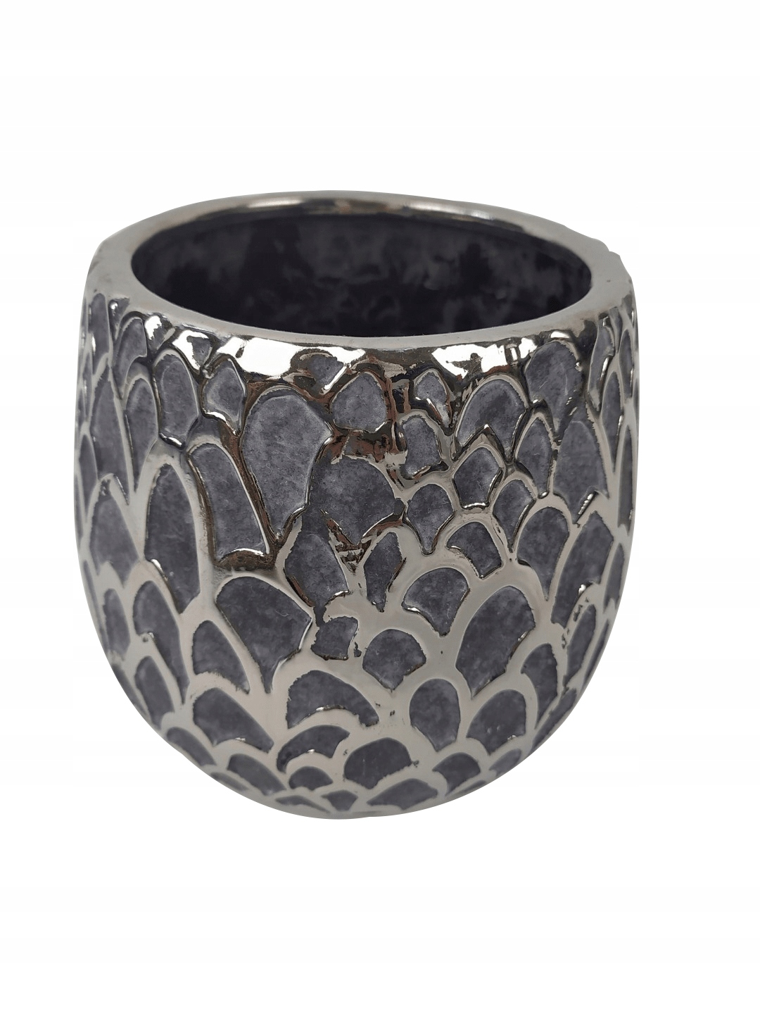 

Doniczka osłonka Ceramiczna srebrna 17