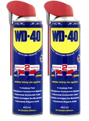Preparat Wielofunkcyjny WD-40 450ml z Aplikatorem x 2szt Odrdzewiacz